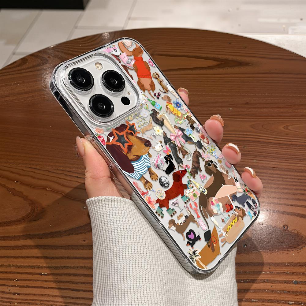 Acrylic Phone Case for iPhone 11 12 13 14 Pro 12 14 16 Pro Max for Samsung A16 A36 A56 S24 FE High-quality Painted Anti-fall Mobile Phone Case