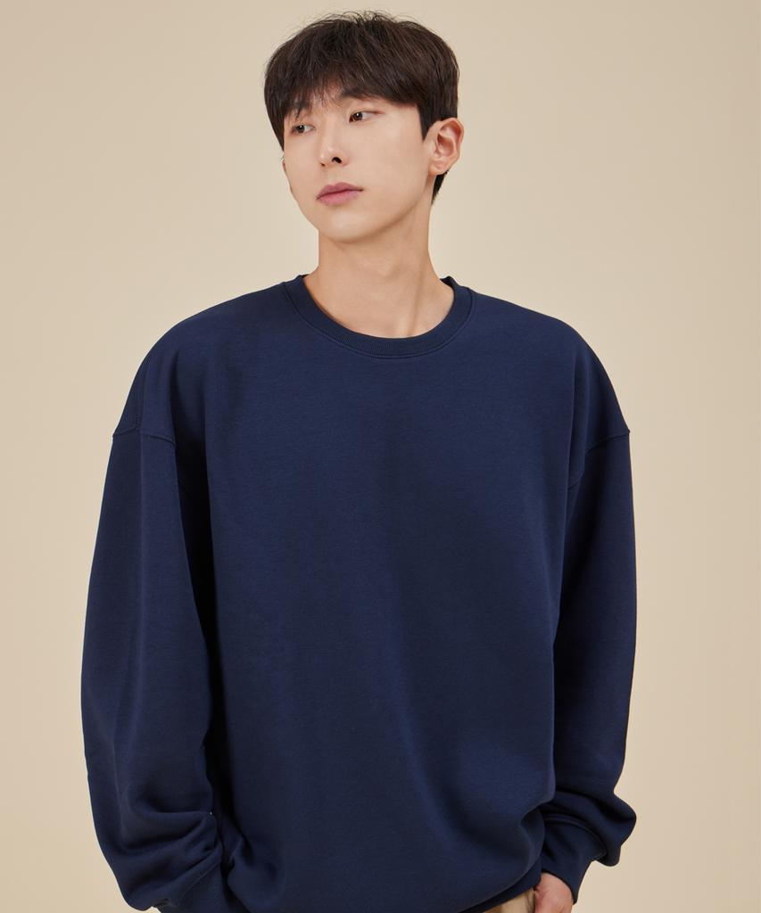 ASTRAL PROJECTION Basic Loose Fit Sweatshirt_Navy