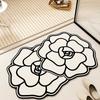 Flower Pattern Bedroom Decor Carpet French Romantic Style Carpets for Living Room Home Washable Floor Mat Anti-slip Bathroom Rug