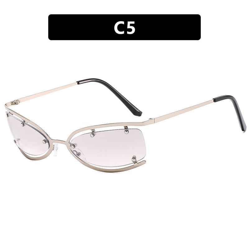 New Exquisite  Sunglasses Luxury Sexy Women Square Rimless Sun Glasses Clear Goggle Outdoor Style Fashion Lady Glasses