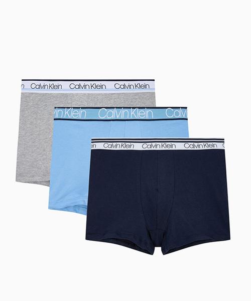 

[CK] Мужские боксеры WB Хлопок Стрейч Разнообразная упаковка 3 шт. NP2312OOL4 [Отправка из Кореи] 100% Оригинал Navy Blue Light Grey - M