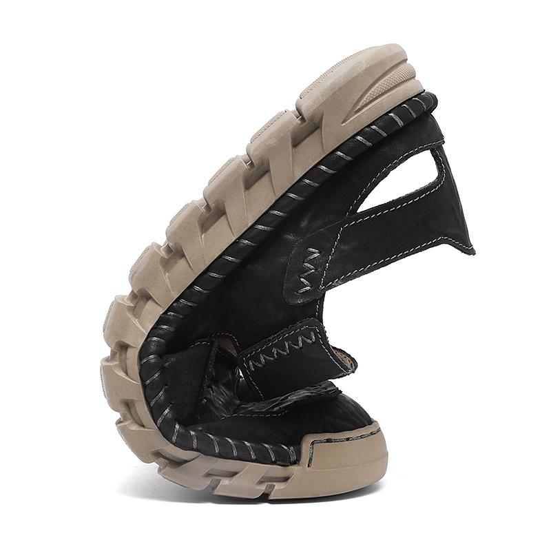 Casual Shoes Men Sandals Real Leather Outdoor Mens Summer Sandals Fashion Comfortable Soft Sandals Plus Size 48 Handmade Leather