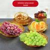 Obst-Ausstellungskorb: Kunststoff-Geflechtkorb im Rattan-Stil für Supermarkt, KTV-Snacks und Desserts