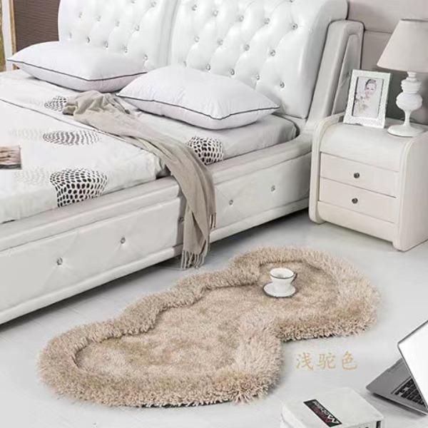 Herz-Teppich Herzförmige Schlafzimmer-Fußmatte Nachttisch-Teppich Heim-Hochzeitsteppich