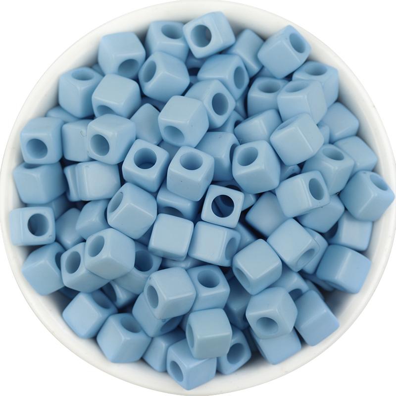 100pcs Acrylic Square Beads 7mm Solid Color Loose Spacer Bead for DIY Bracelet  Necklace Phone Chain  Handmade Beaded Supplies