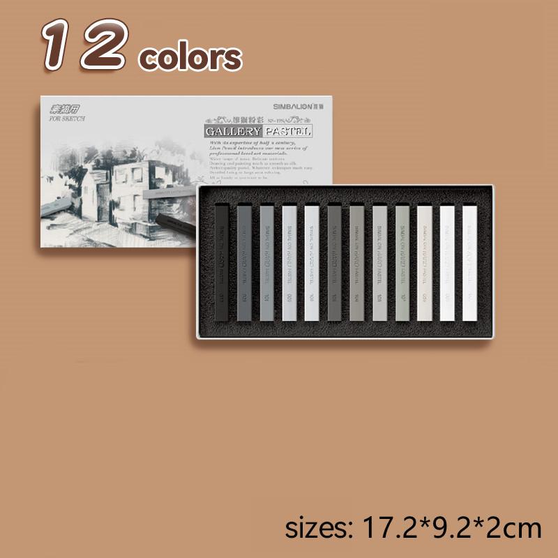 12/24/36/48/60 Colors Artist Soft Pastels Chalk Sticks Crayons Sketch Graffiti Coloring Drawing Supplies Masters Colored Chalk