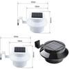 Solar-Außenzaunleuchte mit wasserdichter LED zur Beleuchtung von Gartenwegen