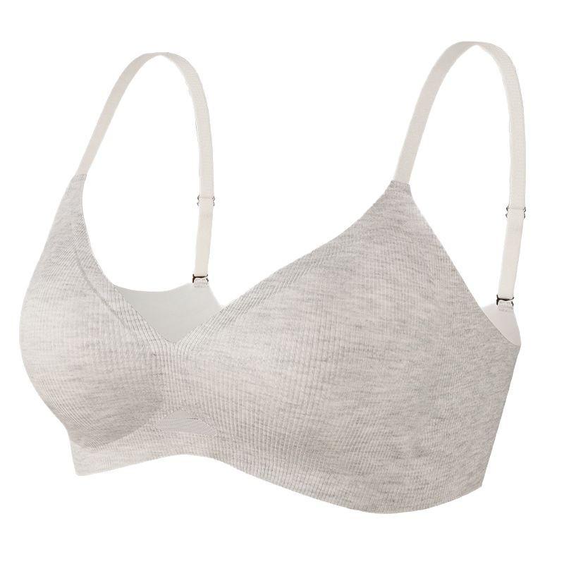 Wireless Seamless U Shaped Back Push Up Anti Sagging Bra For Women Large Bust