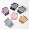 Guantes de yoga Meier de algodón de medio dedo - Antideslizantes, elásticos, guantes de entrenamiento de dedos cortos