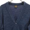 A VONTADE vyrobeno v Japonsku Svetr s dlouhým rukávem Indigo barvený Výstřih do V Pletený kardigan S Pánský Použitý
