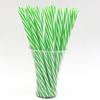 Plastic Rainbow Striped Drinking Straws With Twist Design For Party And Beverage Use