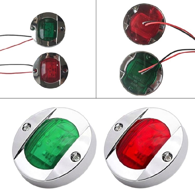 2Pcs Boat Navigation LED Lights Side Marker Signal Lamp For Marine Boat Yacht