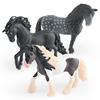 1/3Pcs Simulation Horse Figurine Stallion Mare Statue Miniature Pony Sculpture Educational Toy PVC Farm Animal Model Decoration Ornament