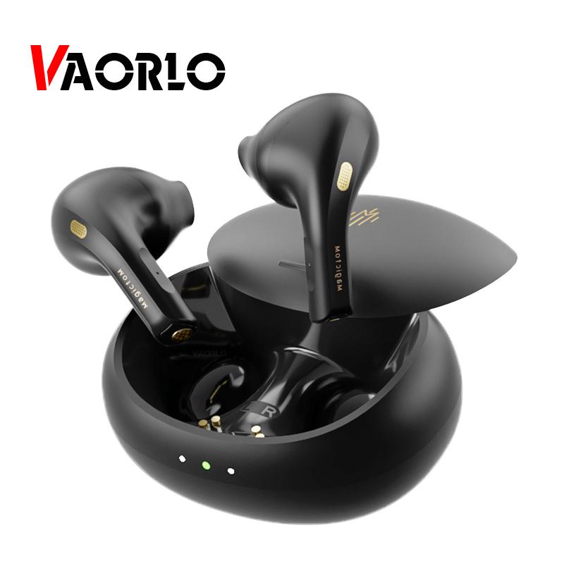 

VAORLO ENC Наушники с шумоподавлением Беспроводные наушники Bluetooth 5.2 Гарнитура с HD-микрофоном с низкой задержкой для игр Интеллектуальное сенсорное управление