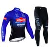 2026 Alpecin Deceuninck Paesi Bassi Set Maglia Ciclismo Manica Lunga Van der Poel Abbigliamento Giacca Termica Bici Tuta Pantaloni Salopette MTB