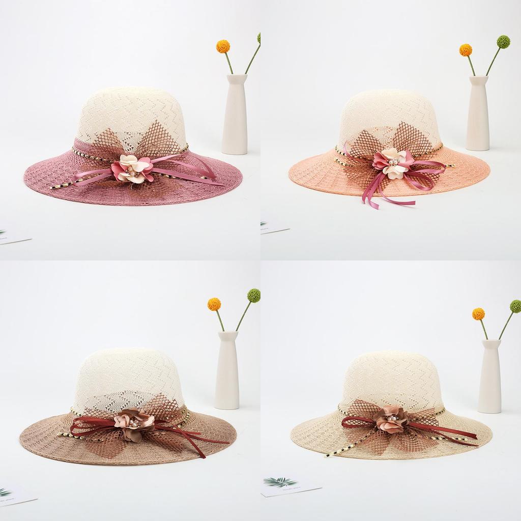 Summer Womens Straw Hat With Wide Brim And Sun Protection For Beach And Outdoor Activities