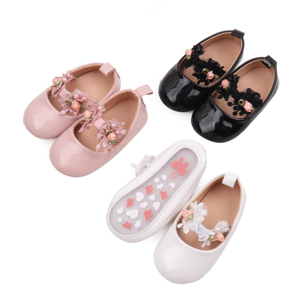 Princess Baby Shoes For Girls 0-1 Year Old Breathable Soft Sole Toddler Sneakers