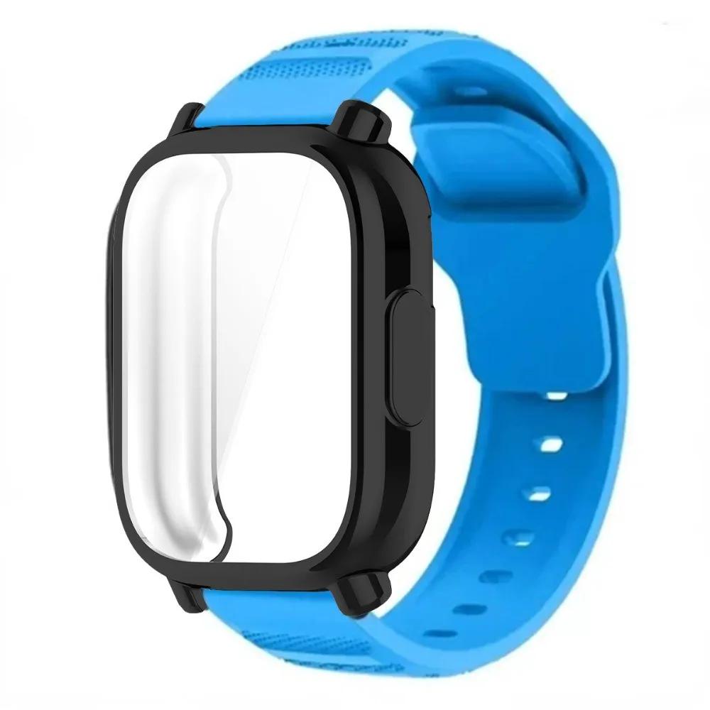 Breathable Silicone Strap+TPU Screen Protector For Redmi Watch 5 Active Band Soft Case For Redmi Watch 5 Lite Sports Band Correa