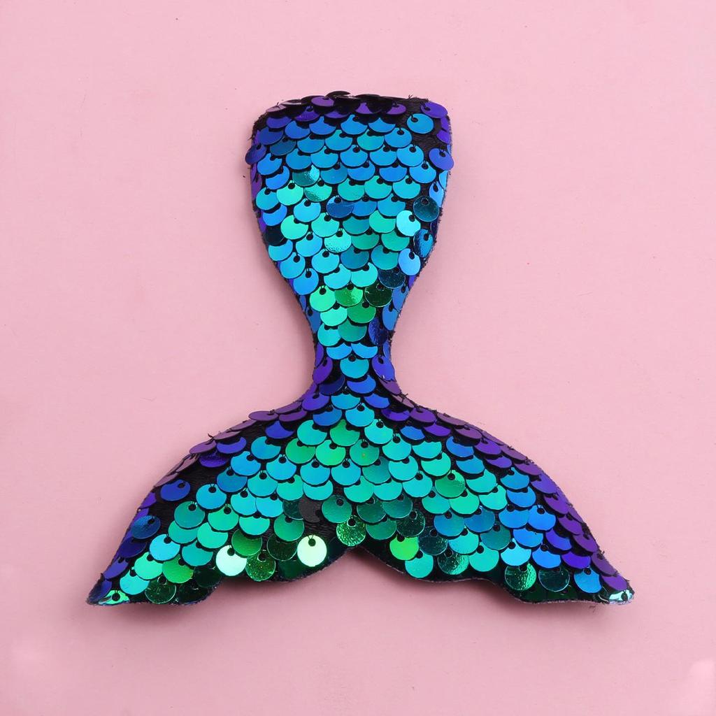 Colorful Mermaid Sequin Hair and Clothing Accessories in Box Packaging