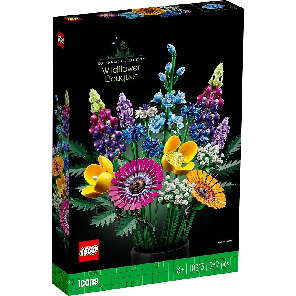 LEGO Botanical Wildflower Bouquet Building Toy for Home Decor and Gifts 10313