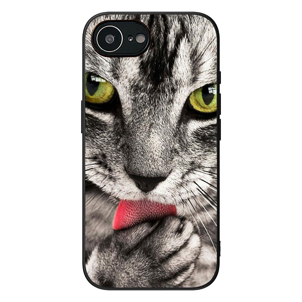 Blue Cat Green Eyes Meow Phone Cover for Samsung Galaxy A36 A17 A26 A07 A35 A54 A53 A13 A33 A34 S8 S9 S20 S21 FE S10 Plus Case