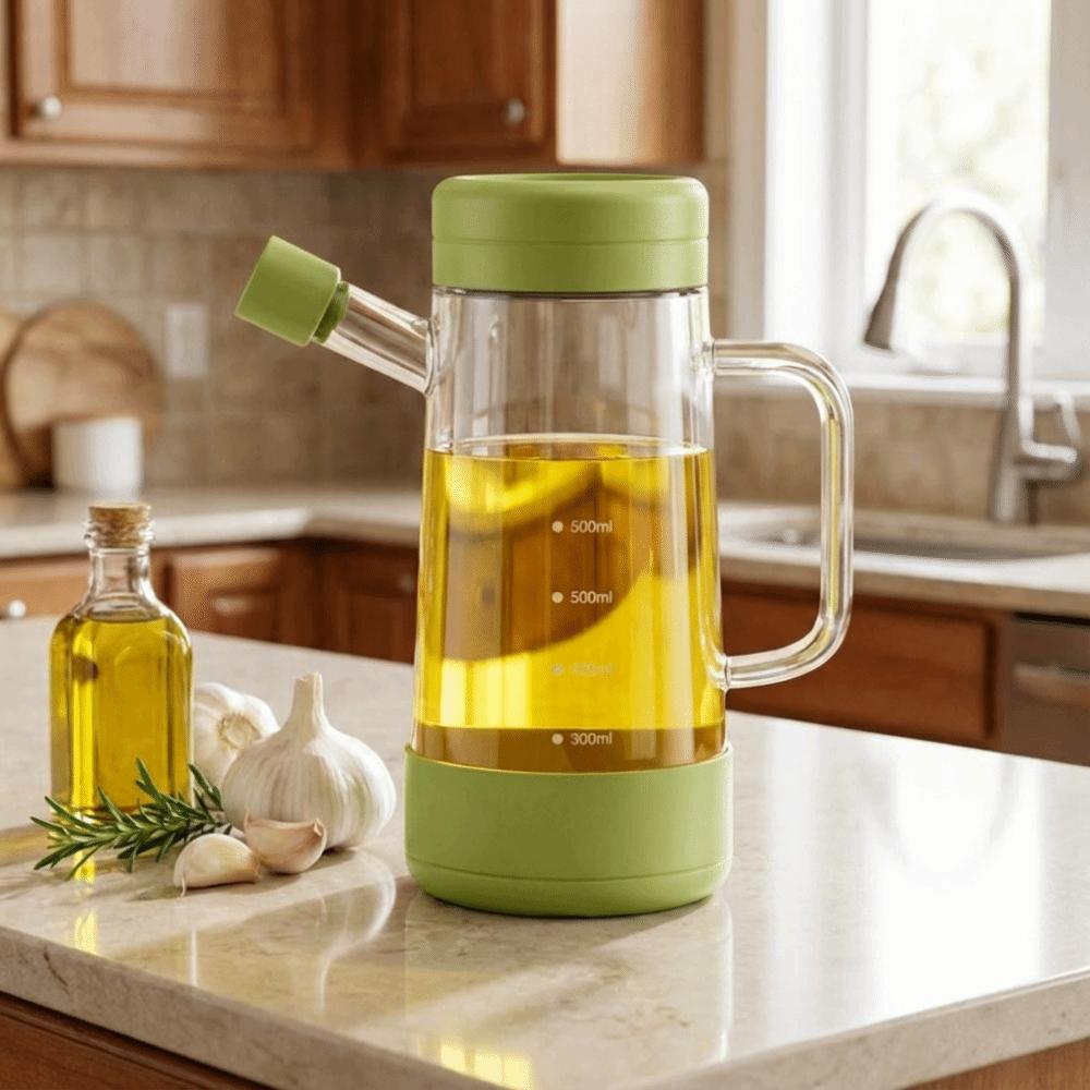 700 ML Gravity Oil Bottle Large Capacity Olive Oil Dispenser Food Grade Soy Sauce Pot  Restaurant