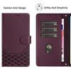 Sharp Aquos R11 Honeycomb Leather Flip Case with Card Holder