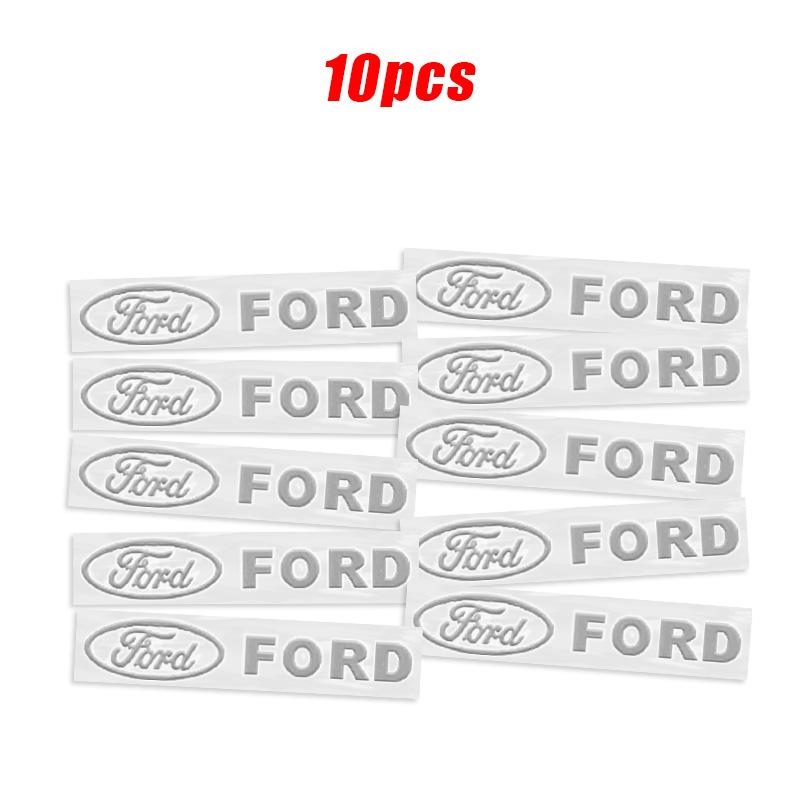 3D Metal Emblem Sticker Car Interior Decoration Decals Accessories For Ford Focus 3 4 MK3 Kuga Escape Mustang Fiesta Ranger Esco