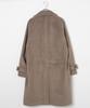 WEGO Type A Size Tailored Long Solid Korean Loose Men's Overcoat, Beige, (Melton Overcoat), L, Jacket, Coat, Spring/Winter Clothing, Color, Style,