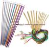 Colored Aluminum Crochet Hooks: European Cross-Stitch & Tunisian Crochet Set (12 Pcs)