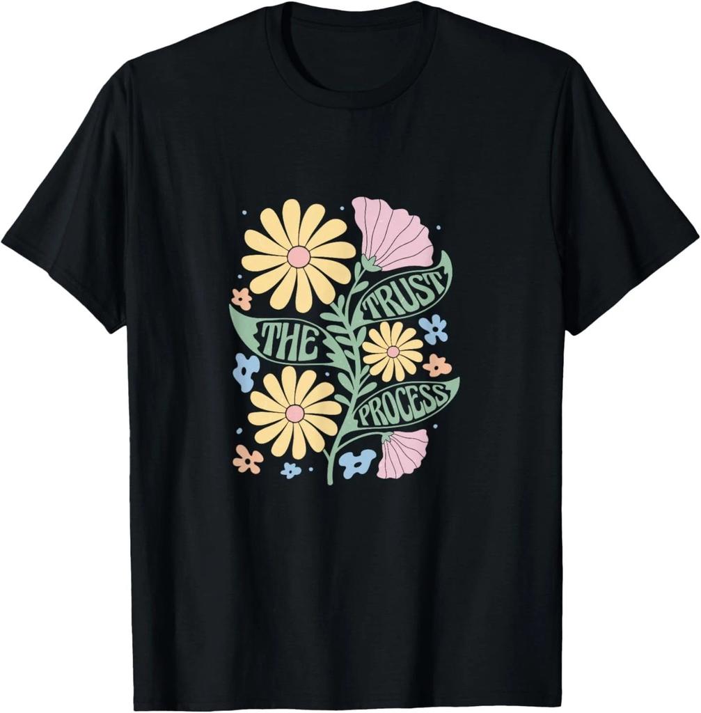 Trust the Process Waiting Patient Encouraging Boho Graphic T-Shirt