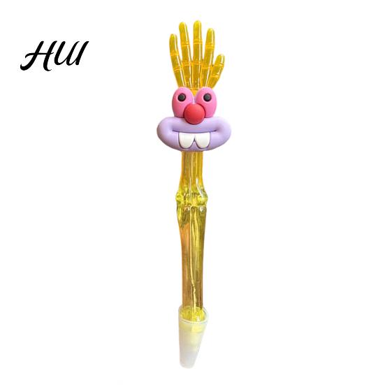 Creative Writing Accessory Cute Ballpoint Pens Kids Cartoon Gel Pen with Top Hand Assorted Vibrant Color Ink Colors Rollerball for School Office
