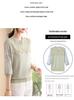 Elegant Lace-Trimmed Seven-Sleeve T-Shirt for Mid-Aged and Elderly Women - Stylish, Comfortable, Slimming Fit