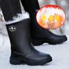 Real Wool Waterproof Winter Boots -40°F, Non-Slip Genuine Leather