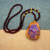 Bestseller Live Stream: Collana Pendente Pixiu Zucca Giada Hetian Viola Sangue Cera di Miele Imitazione per Catena Maglione Autunno/Inverno.