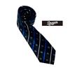 [DRAG0NS] Chunichi Dragons Professional Baseball Goods Jacquard Woven Tie with CD Logo and Blue Stripes - 299