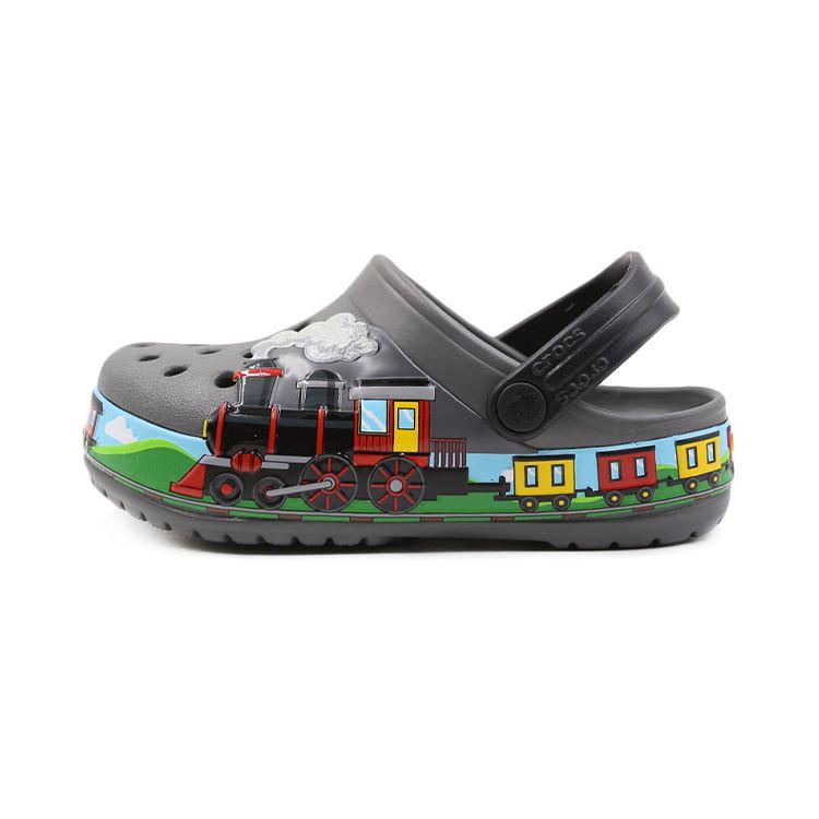 Crocs Fun Pattern Clogs Kids Footwear Slate-Grey 205516-0DA 22-23