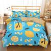 Summer Fruits Duvet Cover Pomegranate Orange Lemon Pattern 3D Print Bedding Set For Kids Boys Girls Teens With Pillowcases Decor