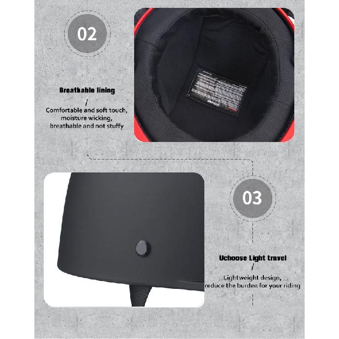 Uchoose Innovative Baseball Cap Magical Handsome Moto Off-road Vehicle Battery Car Helmet Suitable Giving A Veil Affordable