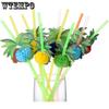 50pcs Coconut Tree Drinking Straws Hawaiian Beach Cocktail Luau Party Decorations Supplies