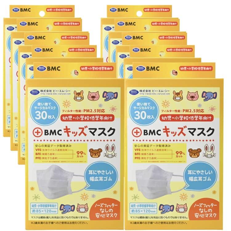 Set of 10 BMC Fit Masks, Kids Size, White, 30 Masks