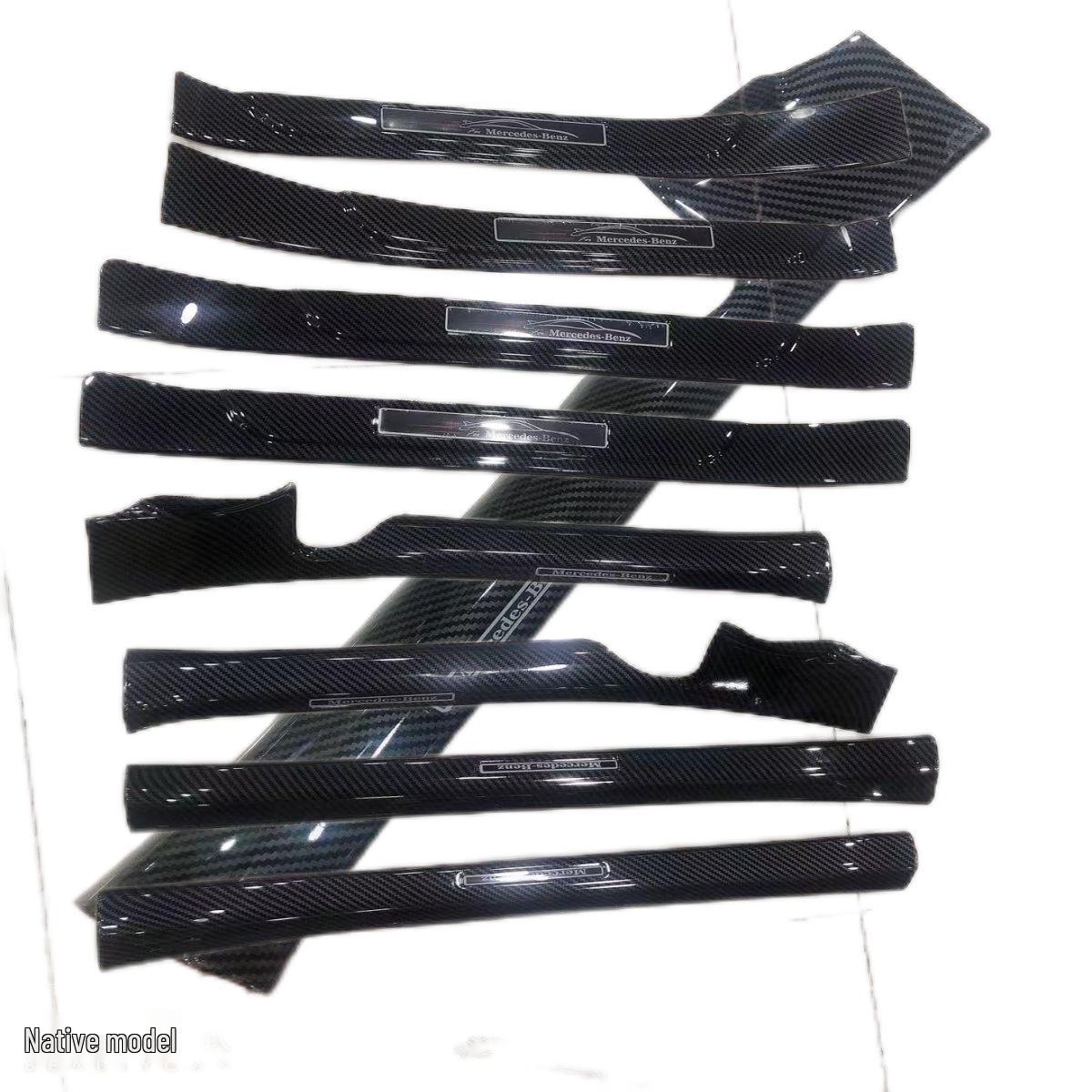 

Mercedes-Benz 19 GLC Накладки на пороги из углеродного волокна - Защита от ударов, Декоративные аксессуары для приветственных педалей Exterior Sill Strips