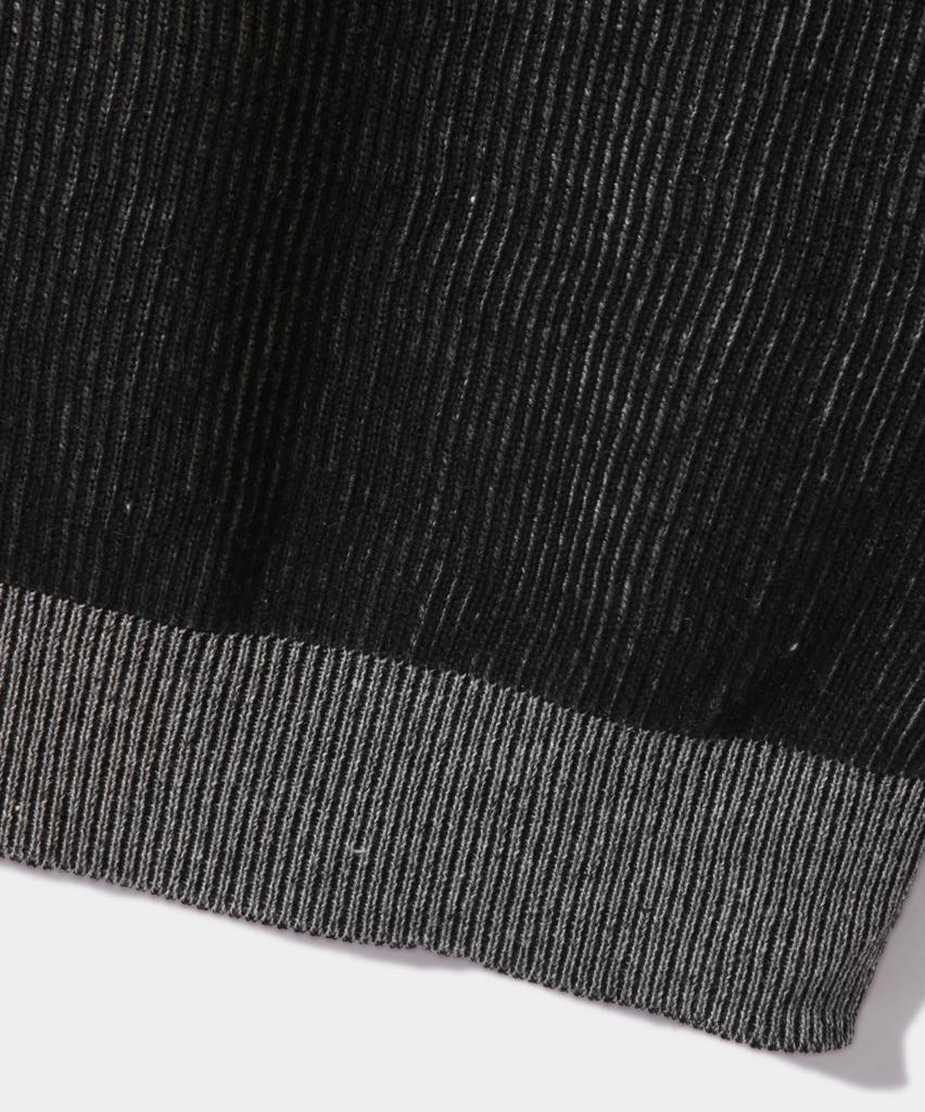 Dimiteulibeullaeg Vlad Type-A Two-Tone Knit Sweatshirt_Black
