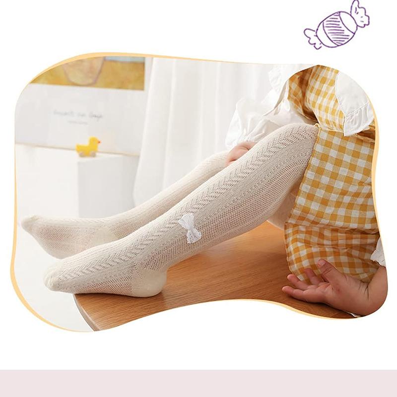 Baby Mädchen 3/4 Pack Strumpfhosen Kleinkind Mesh Leggings Strümpfe Niedliche Schleife Nahtlose Strumpfhosen