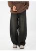 Men S Vintage Streetwear Straight Leg Washed Denim Jeans