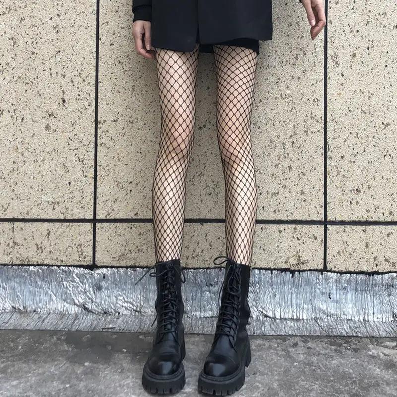 Summer Lolita Fishnet Body Stockings Fish Net Sexy Pantyhose Mesh Nylon Tights Lingerie Skin Jk Cosplay Anime Socks