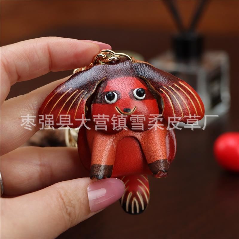 Leather Rope Model, First Layer Cowhide, Twelve Zodiac Signs, Small Mouse, Cow, Tiger, Rabbit, Dragon, Snake, Horse, Sheep, Dog, Pig, Cute Bag Pendant