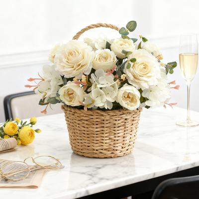 1PC Artificial Flowers Silk Roses Peony Valentine's Day Festival Party Home Garden Wedding Bridal Bouquets Diy Gifts Room Decor