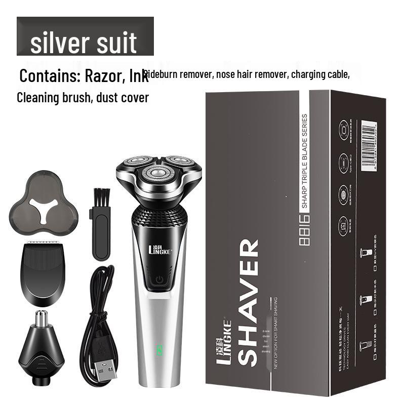 Lingke 8806 Men's Electric Shaver - Smart Beard Trimmer with USB Charging