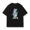 HKS Graphic Printed T-shirt Men Women Casual Fashion High Street Y2K Short Sleeve Top Tee Shirt Summer Breathable Loose T-shirt